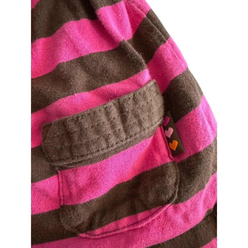 Carters Dress Pink & Brown With Orange Buttons 6 Months‎ Cute Adorable Baby Gift